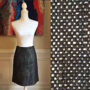 BANANA REPUBLIC Black & White Tweed Skirt Sz.8
